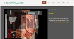 Desktop Screenshot of antoinettelafarge.com