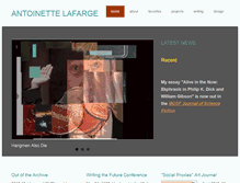 Tablet Screenshot of antoinettelafarge.com